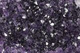 Tall Dark Purple Amethyst Cluster With Wood Base - Uruguay #171975-1